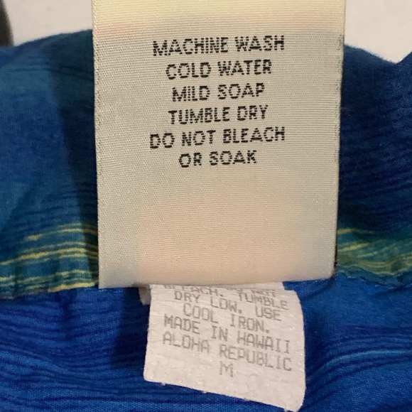 Hawaiian Togs blue sunset paradise shirt Sz M - Picture 7 of 8